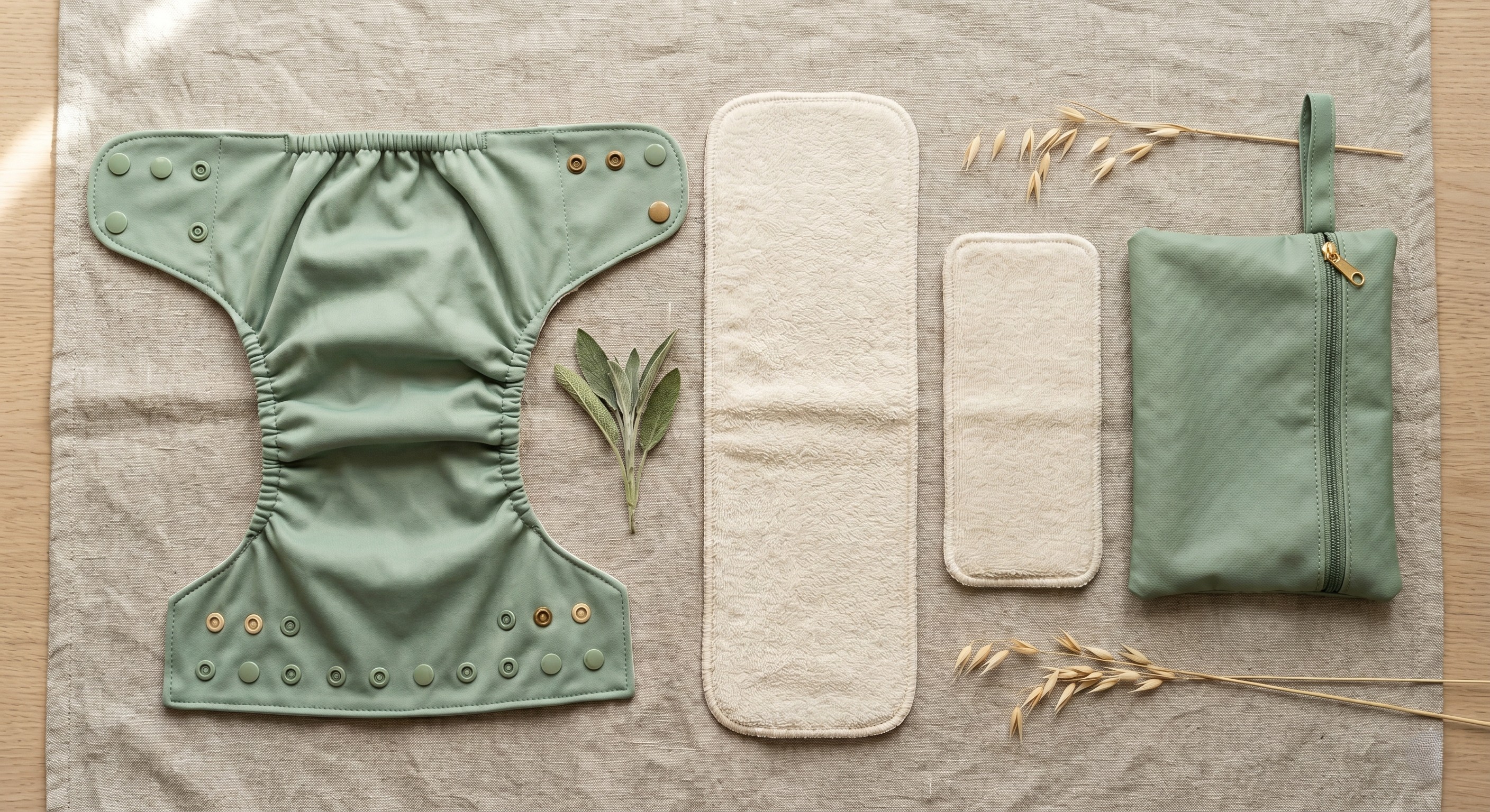 Budowa pieluszki wielorazowej: otulacz (PUL), wkład chłonny, booster